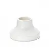 Image de Plafonnier Douille de lampe Céramique, porcelaine, blanc brillant, 1x E27, lampe de décoration, lampe décorative, entrée, couloir