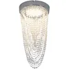 Image de Esto - Lustre Led Plafonnier Plafonnier Lampe En Cristal, Suspension Cristal Chromé, 12w 910lm 3000k, Dxh 20x34 Cm