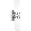 Image de Globo Lighting Applique murale métal nickel mat, 2x E14