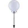 Image de Globo Lighting Lampe solaire plastique argent métallisé, 4x LED