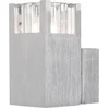 Image de Spot Mural Couloir Argent G9 Blanc Chaud Couloir Aluminium Globo 56444-1 Amoena