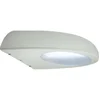 Image de Applique Murale Extérieur Lampe De Balcon Lampe D'Extérieur Applique Murale Acier Inoxydable, Verre Plastique, 1x Douille E27, Lxpxh 19,5x22x8 Cm