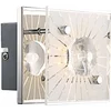 Image de Applique Led Applique Murale Motif Verre Chrome Cristaux H 10 Cm Salon Chambre
