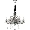 Image de Globo - Plafonnier Suspension Lampe Lustre Métal Chrome Verre Cristaux Salle À Manger