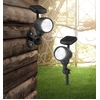 Image de Globo Lampe solaire plastique noir, 3xLED ; 33026