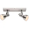 Image de Lampe De Plafond Spots Réglables Lampe De Salon Métal Nickel Blanc