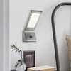 Image de Applique Murale Salon Applique Muraletouchdimmer Verre Argenté, Métal, 1xled, Lxh 9x22 Cm