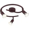 Image de Globo Lighting plafonnier métal rouille foncé, Swivel aussi en rouille, ø : 290mm, H : 150mm, incl. 3x GU10 LED 3W 230V, 250lm Source, 250lm Output, 3000K