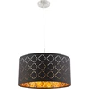 Image de Globo Lighting Lampe à suspendre métal nickel mat, 1x E27