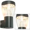 Image de Lampe D'Extérieur Led Applique Murale Lampe De Façade Lampe De Porte D'Entrée Lampe D'Extérieur, Aluminium Moulé Sous Pression, Anthracite, Ip44, 9,6 Watt 850lm 3000k, Lxlxh 12x12x23cm