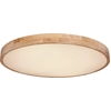 Image de Globo Lighting Plafonnier métal aspect bois, LED