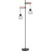 Image de Globo Mina Lampadaire Multi-bras Noir 2x E27