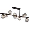 Image de Globo Lighting Plafonnier en métal noir mat, LxlxH : 870x300x380mm