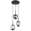Image de Globo - Suspension - Blacky - Noir - Verre Verre Fumé - Ø 46cm -