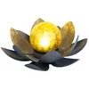 Image de Lampe D'Extérieur Led Solaire Fleur De Lotus Éclairage De Jardin Nénuphars Lampe Design 25 Cm Globo 33532