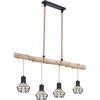 Image de Globo Lighting|Lampe à suspendre métal noir, 4x E27