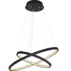 Image de Globo Lighting Lampe à suspendre métal noir mat, LED