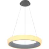 Image de Globo Lighting Lampe à suspendre métal anthracite, acrylique anthracite, opale, câble PVC blanc, dimmable, couleurs fixables, fonction mémoire, veilleuse, hauteur raccourcissable, télécommande, pile incluse 2x AAA, ø : 500mm, H : 1200mm, incl. LED 36W 230V, 3500lm Source, 2180lm Output, CCT 3000-6000K
