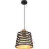 Image de Globo Lighting Lampe à suspendre métal noir mat, 1x E27