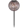 Image de Lampe de jardin LED en métal avec piquet de terre, boule solaire Ø 18cm