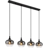 Image de Globo Lighting Lampe à suspendre métal noir mat, 4x E27