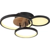 Image de Globo Lighting Plafonnier métal noir mat, LED