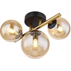 Image de Globo Lighting Plafonnier en m ©tal noir mat, 3x G9 LED