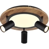 Image de Globo Lighting Plafonnier métal noir mat, LED