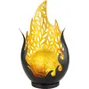 Image de GLOBO 36534 Lampe solaire en métal noir mat, LED