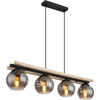 Image de Globo Lighting Lampe à suspendre métal noir mat, 4x E27
