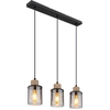 Image de Globo Lighting Lampe à suspendre métal noir mat, 3x E27