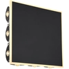 Image de Applique murale LED - Noir mat - Plastique - Métal - 22 x 22 cm