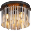 Image de Globo Lighting Plafonnier métal noir mat, 5x E14