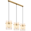Image de Globo Lighting Lampe à suspendre métal doré mat, 3x E27