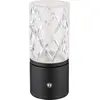 Image de Lampe de table LED, métal, noir-or, variateur tactile, AKKU