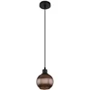 Image de Globo Zumba E27 Lampe à suspendre Noir mat, métal Ø15cm 15638B