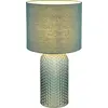 Image de Lampe de table, verre textile, vert pâle, H 50 cm