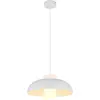 Image de Lampe à suspendre, blanc mat, verre opalin, D 38 cm