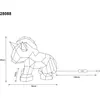 Image de Lampe de table LED, cheval, sac, effet cristal, USB