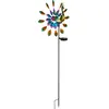 Image de Lampe solaire extérieure Jardin Paon Lampe solaire Boule Piquet de terre Roue à vent solaire 36017