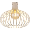 Image de Plafonnier au design moderne, en métal de couleur crème mat, avec des éléments en métal de couleur sable mat, diamètre : 400 mm, hauteur : 350 mm, ampoule non incluse (1 x E27, 60W, 230V)