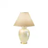 Image de Kolarz - Giardino - Lampe De Table Lifestyle Fabric Tapered Shade Or Poli, 1x E27