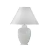 Image de Kolarz - Chiara - Lampe De Table Lifestyle Fabric Tapered Shade Blanc, 1x E27