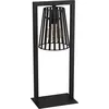 Image de Lampe de table EGLO Bogota, lampe de chevet, lampe de table Downlight, acier noir, douille E27