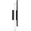 Image de EGLO LED lampe d'extérieur Serricella, lampe murale d'extérieur avec 2 barres lumineuses, éclairage mural d'extérieur en métal noir, lampe d'extérieur blanc chaud, IP55