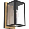 Image de Eglo 900289 BUDRONE E27 Applique extérieure/plafonnier Noir Marron IP44 9008606231591