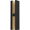 Image de Eglo 900291 COSTORIO LED Applique murale/plafonnier d'extérieur 11,7W 370x80mm noir marron blanc chaud IP44