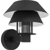 Image de Eglo 900287 CHIAPPERA E27 Applique extérieure/plafonnier Noir Blanc IP44