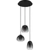 Image de Lustre contemporain Aguilares 3 Luminaires Pendentifs en Métal Noir