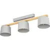 Image de EGLO Mariel, 3 ampoule(s), E27, IP20, marron, gris clair
